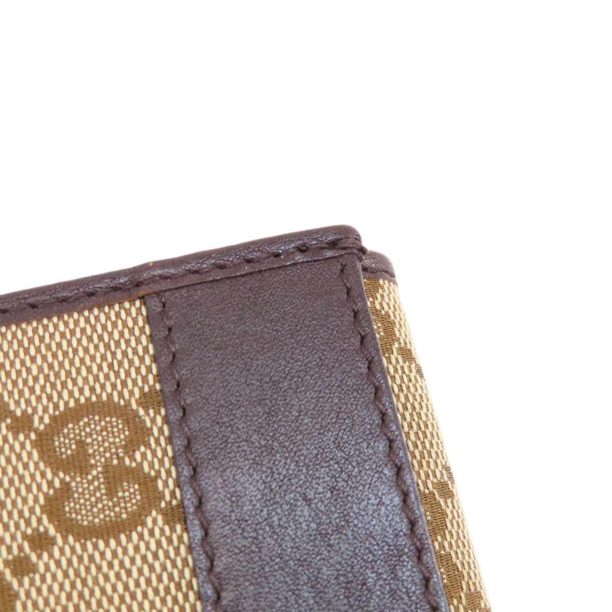 GUCCI Card Case 245762 canvas Brown GG