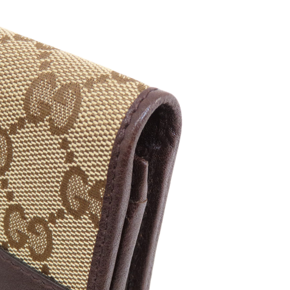 GUCCI Card Case 245762 canvas Brown GG