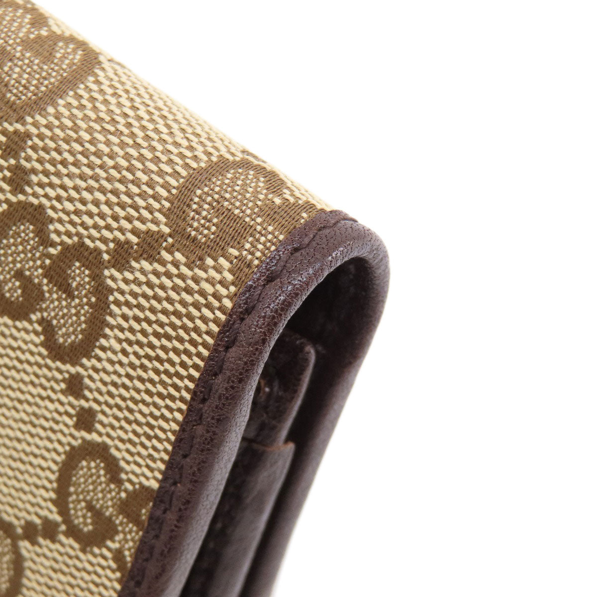 GUCCI Card Case 245762 canvas Brown GG