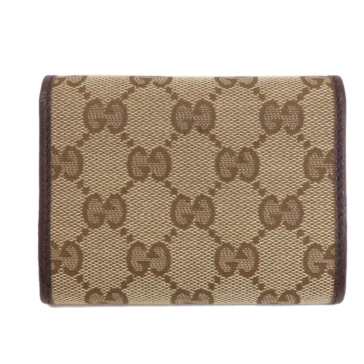 GUCCI Card Case 245762 canvas Brown GG