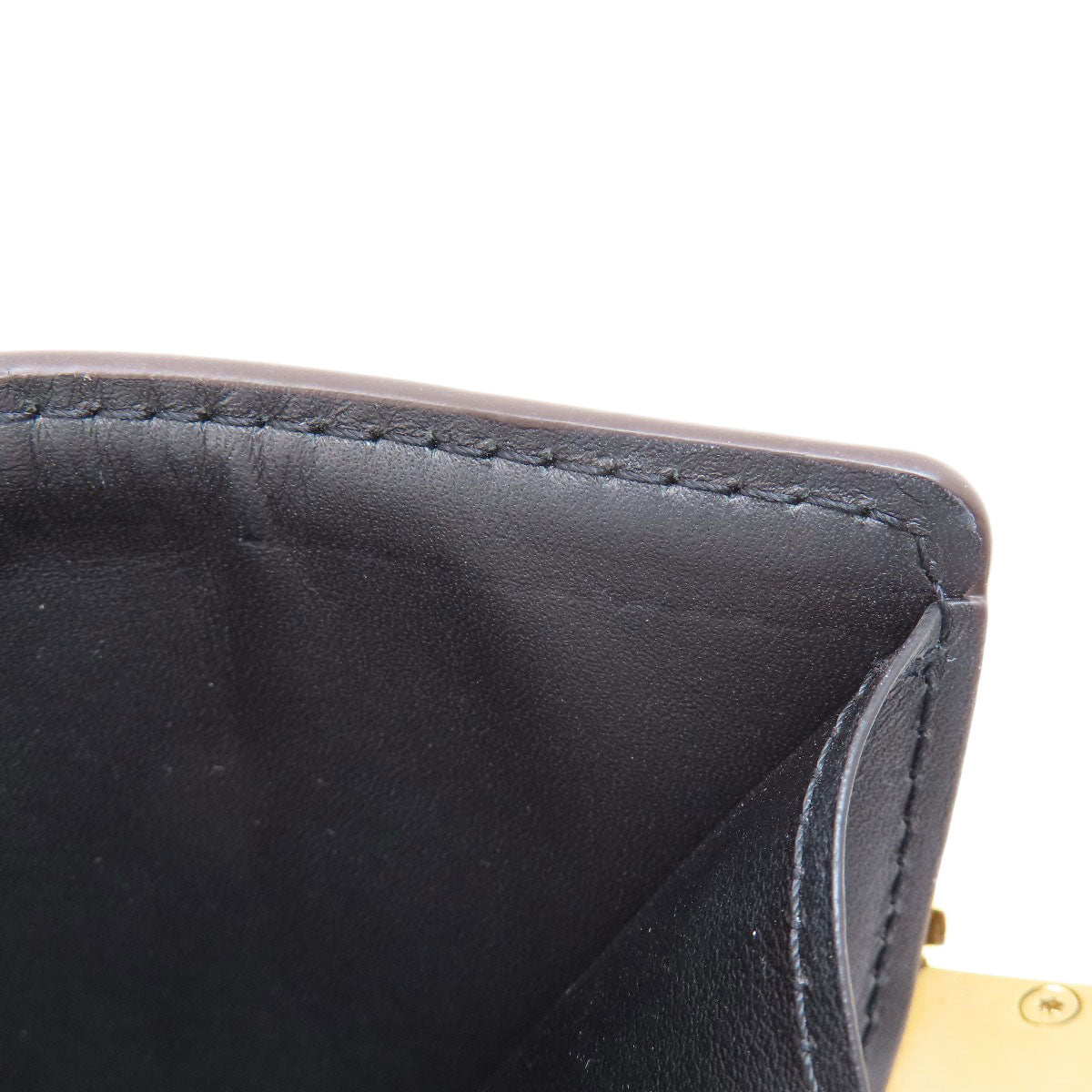 LOUIS VUITTON Bifold Wallet M68725 Monogram reverse Brown Portefeuille Daufine Compact Women Used