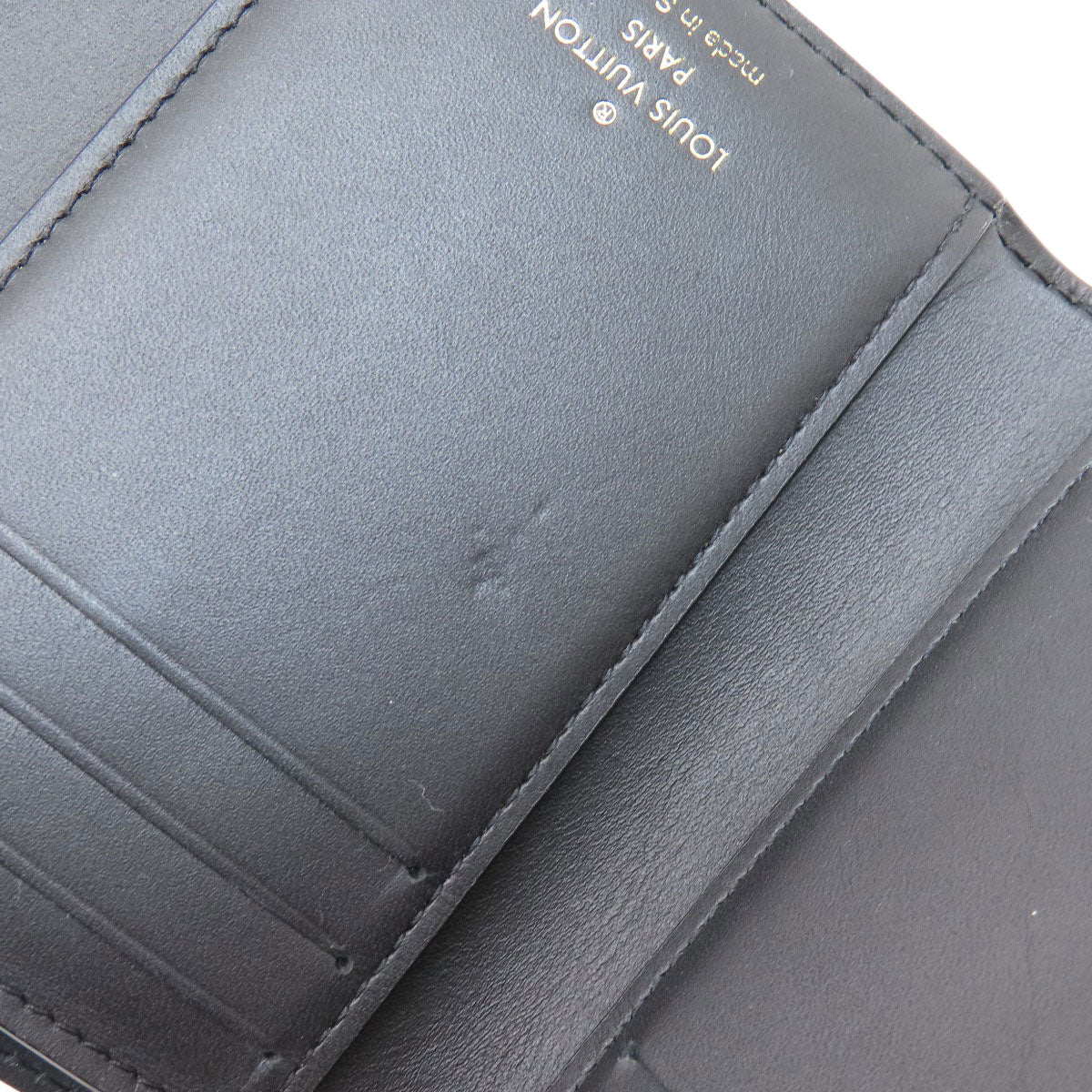 LOUIS VUITTON Bifold Wallet M68725 Monogram reverse Brown Portefeuille Daufine Compact Women Used