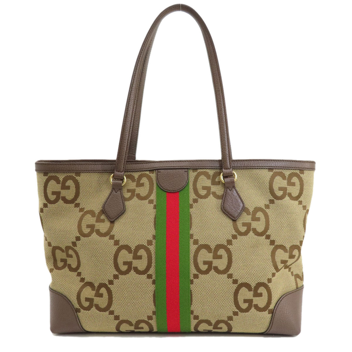 GUCCI Tote Bag 631685 canvas Brown Offdia Jumbo GG Medium Women Used