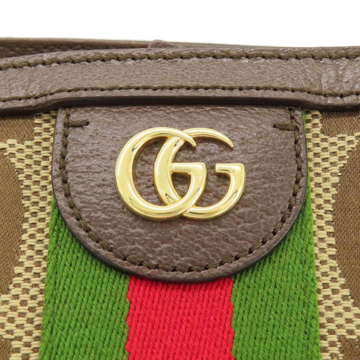 GUCCI Tote Bag 631685 canvas Brown Offdia Jumbo GG Medium Women Used