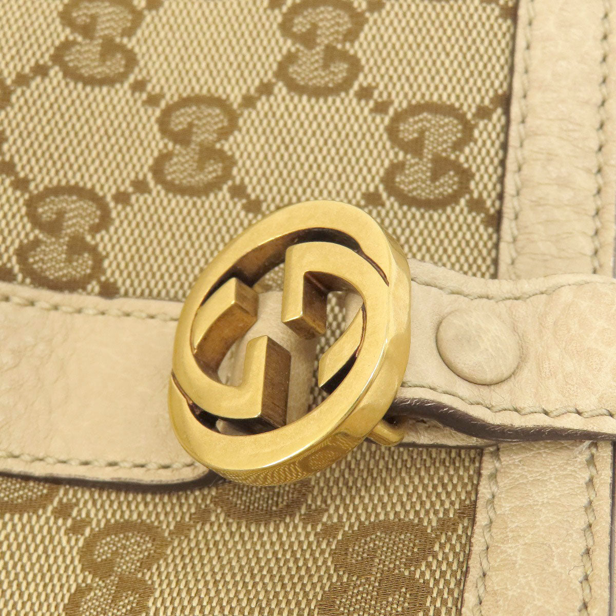 GUCCI Tote Bag 353122 canvas Brown Miss GG Women Used