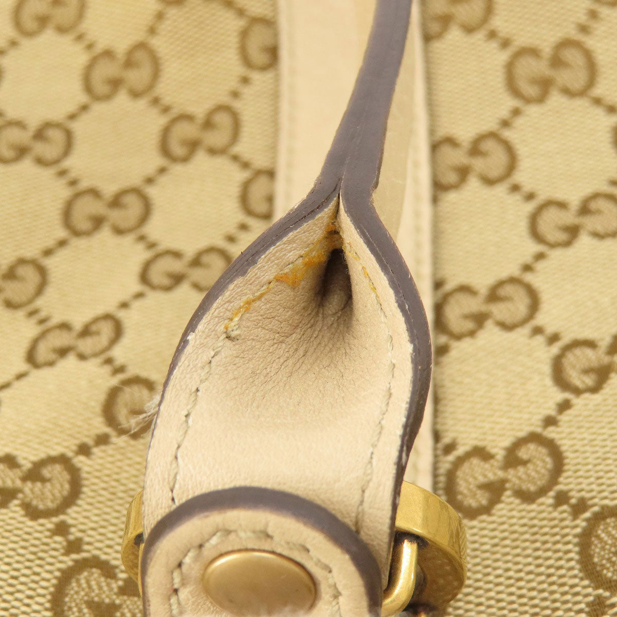 GUCCI Tote Bag 353122 canvas Brown Miss GG Women Used