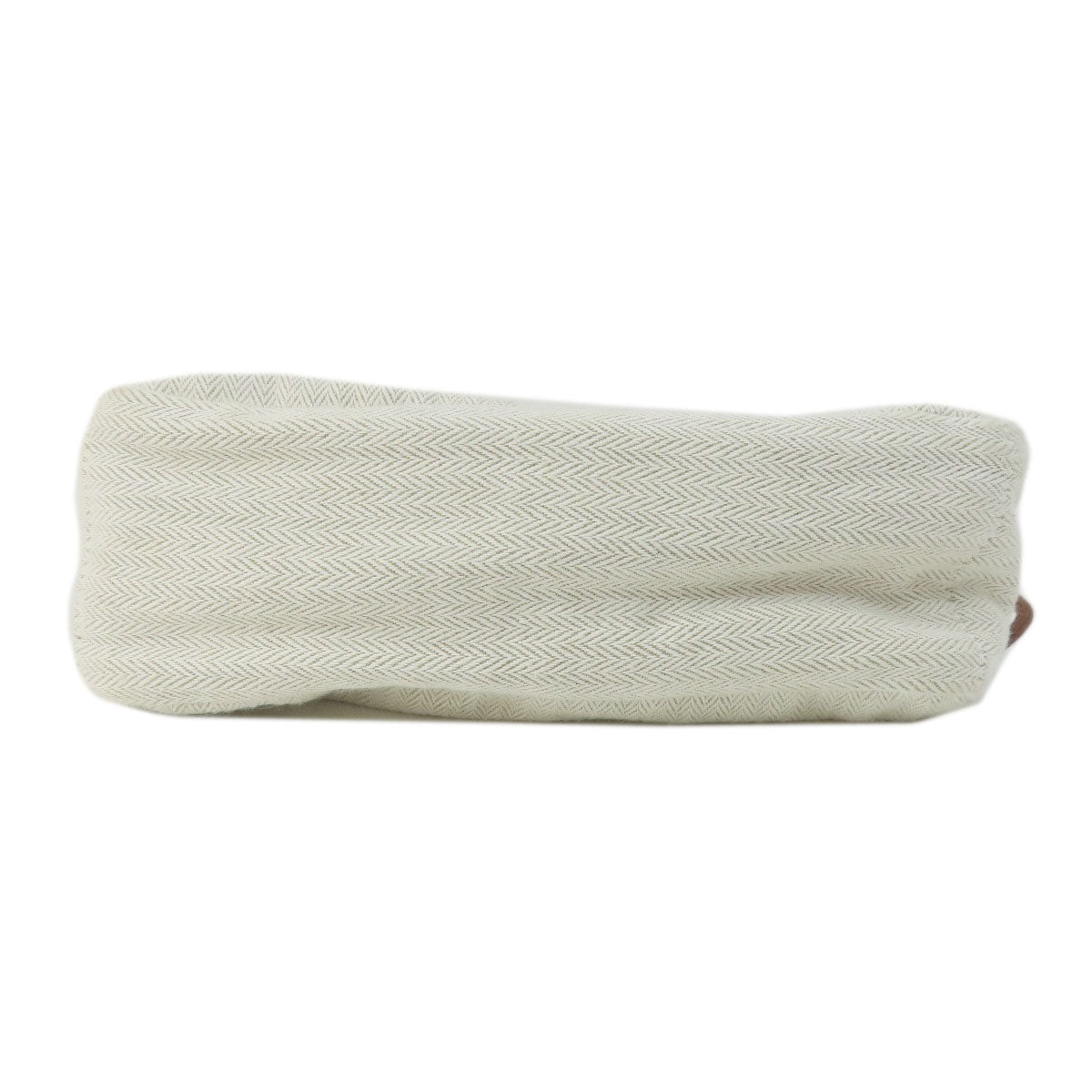 HERMES Cosmetics Pouch Towal chevron beige Foolby 20 Women Used