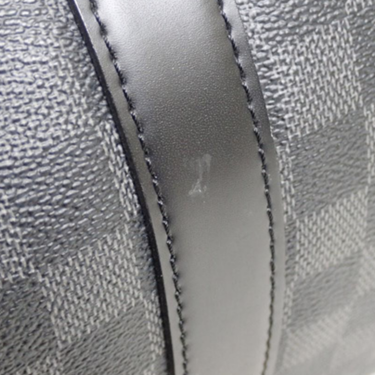 Louis Vuitton Black Canvas Keepall Bandouliere 45 travel bag