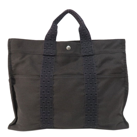 HERMES Tote Bag canvas gray Her LineMM Women(Unisex) Used