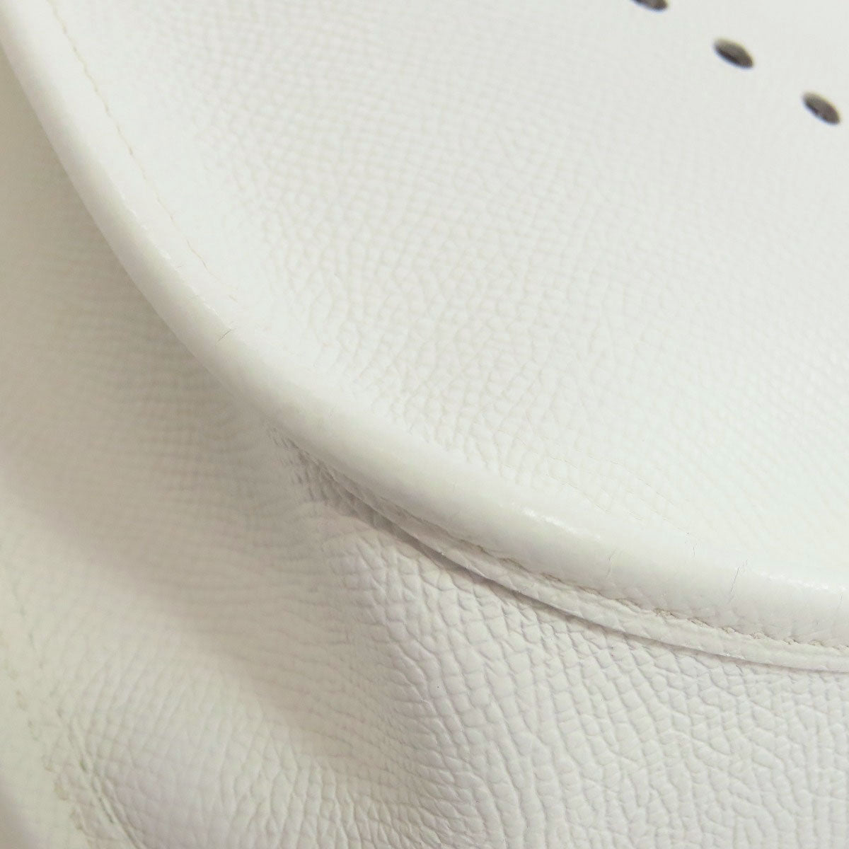 HERMES Shoulder Bag Epsom white Evelyn 1 PM SilverMetal