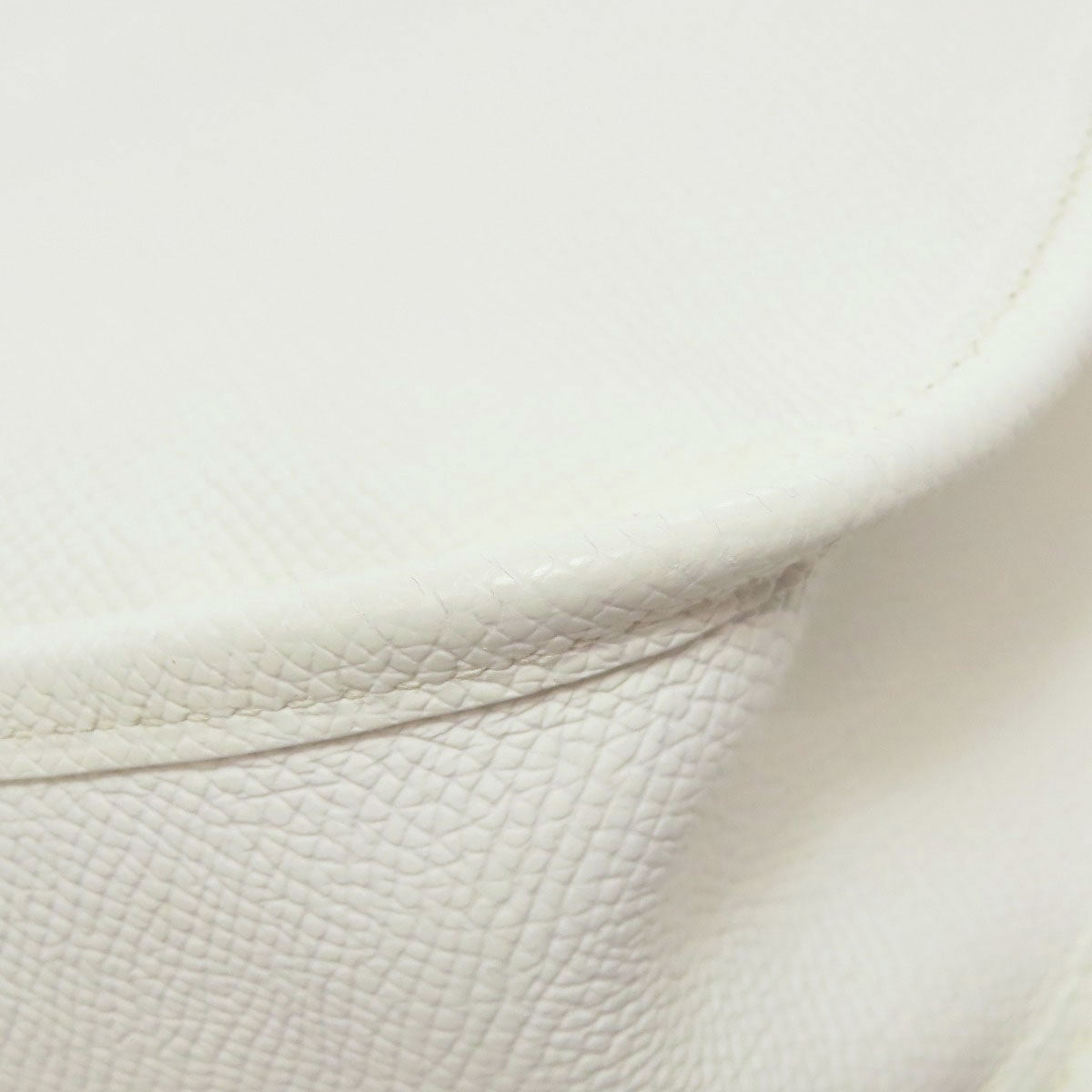 HERMES Shoulder Bag Epsom white Evelyn 1 PM SilverMetal