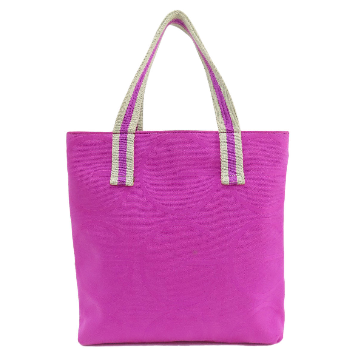 GUCCI Tote Bag 140691 canvas pink Big G Women Used