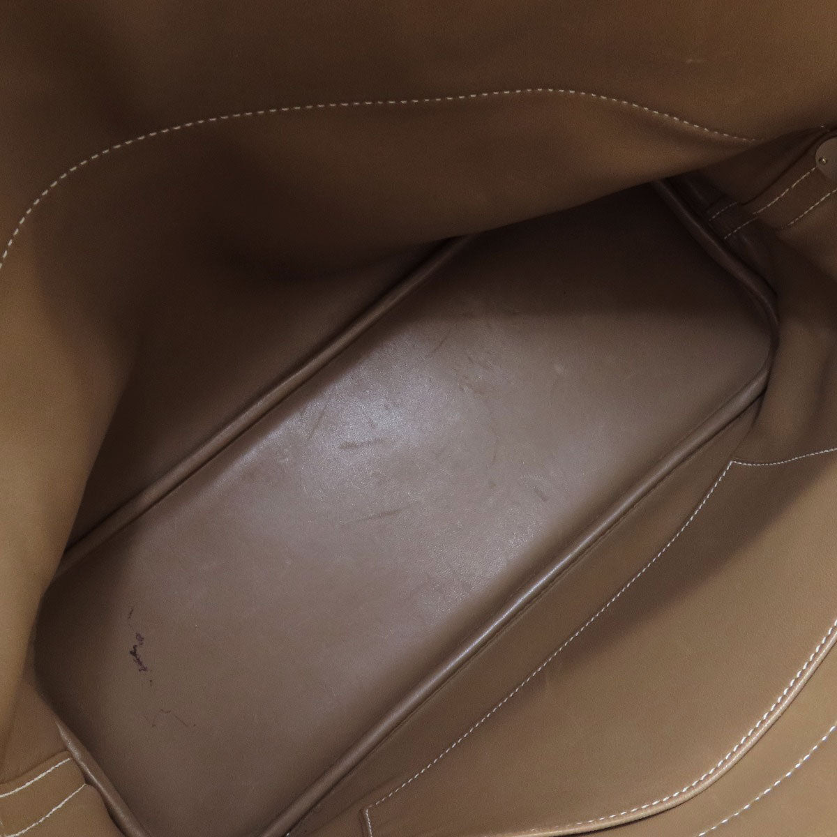 HERMES Handbag Taurillon Clemence Brown Bolide 35 Etoupe SilverMetal Women Used