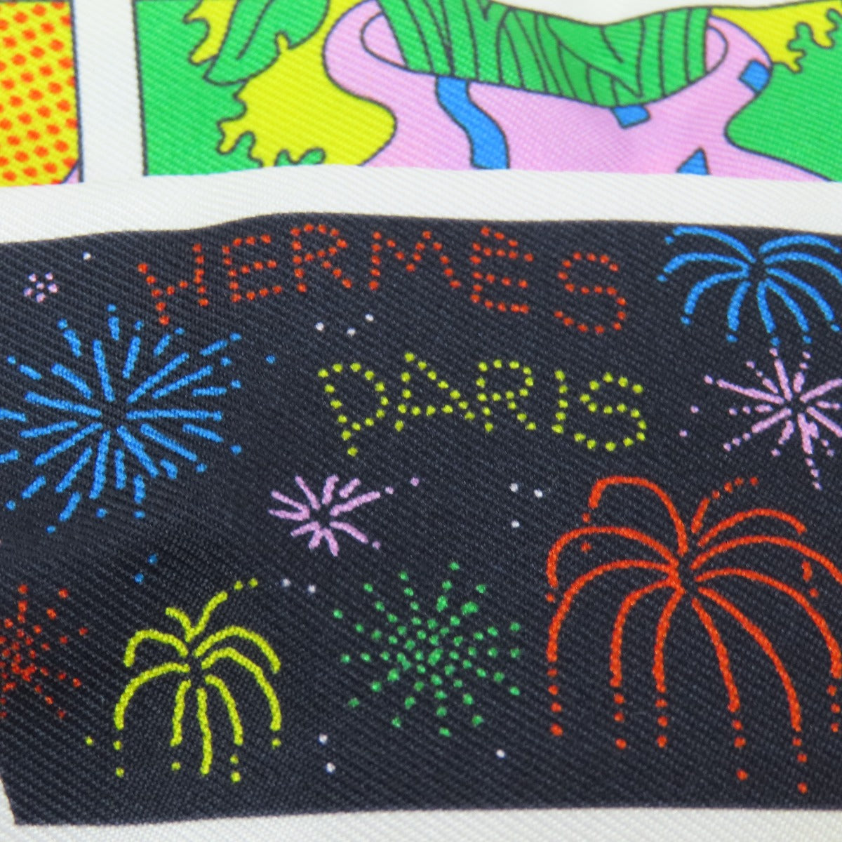 HERMES scarf silk multicolor Twilly Women Used
