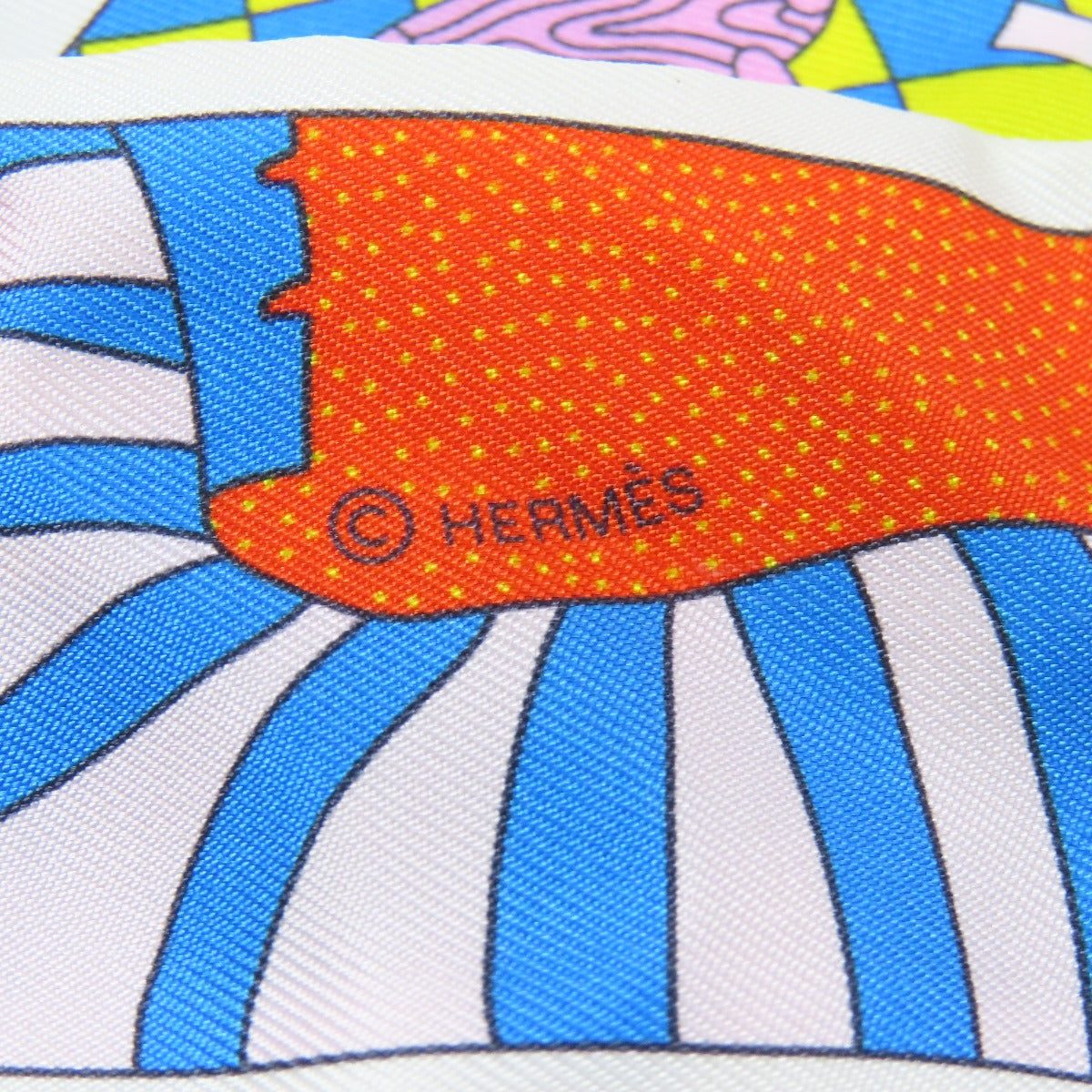 HERMES scarf silk multicolor Twilly Women Used