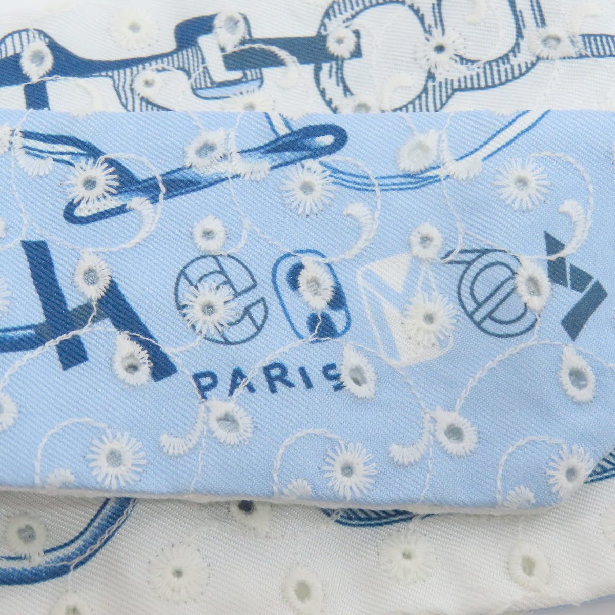 HERMES scarf silk blue Twilly Women Used