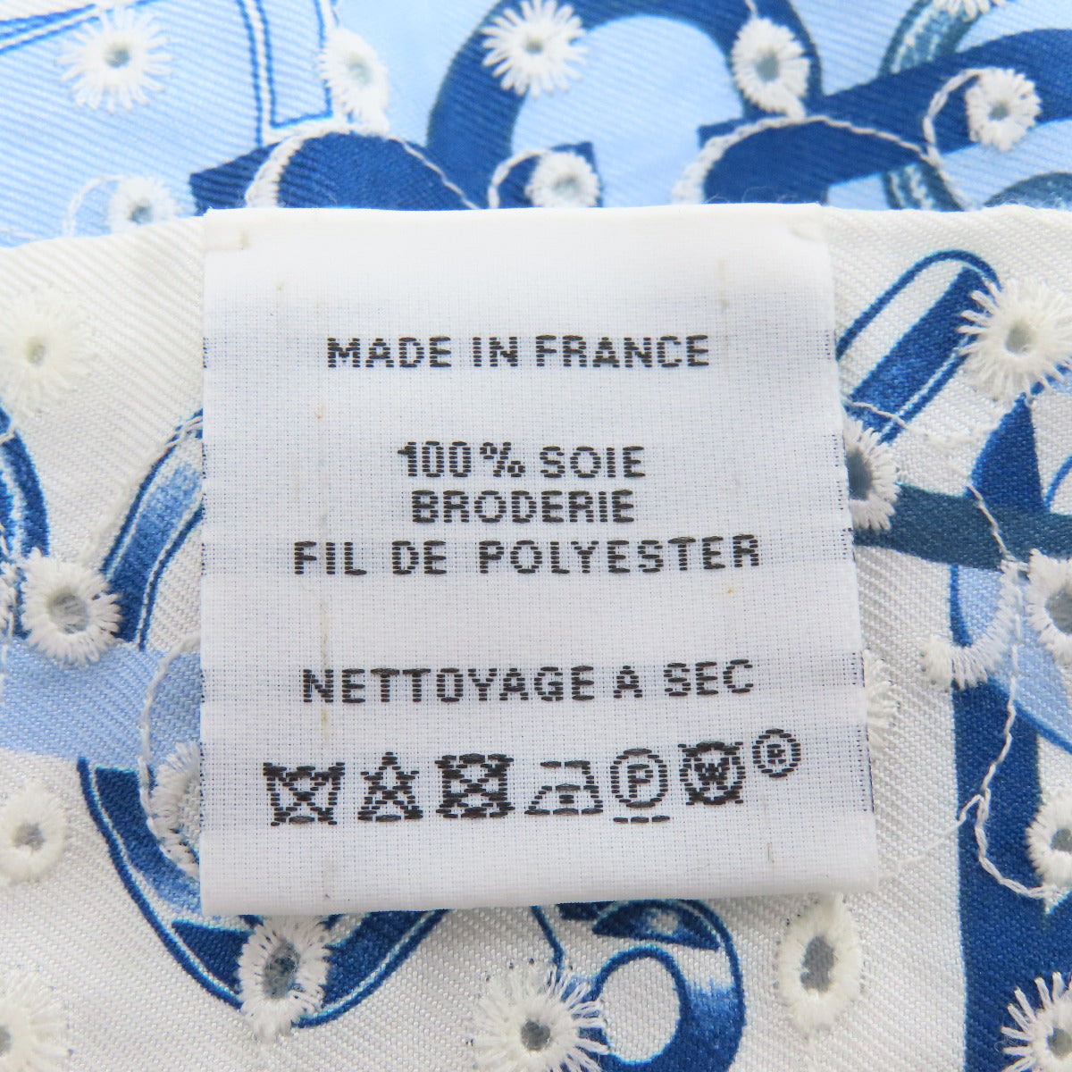 HERMES scarf silk blue Twilly Women Used