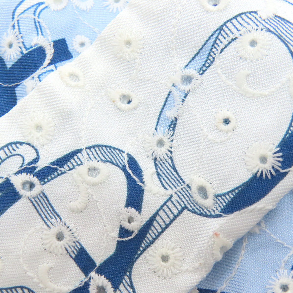 HERMES scarf silk blue Twilly Women Used