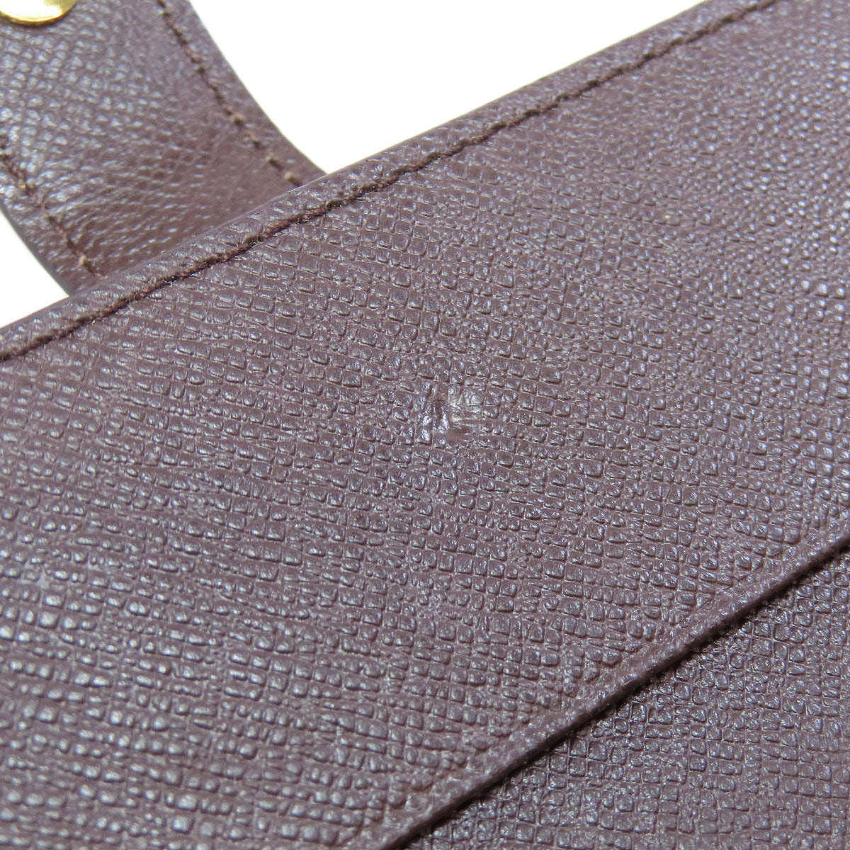 LOUIS VUITTON Bifold Wallet M61668 Damier canvas Brown Compact zip Women Used