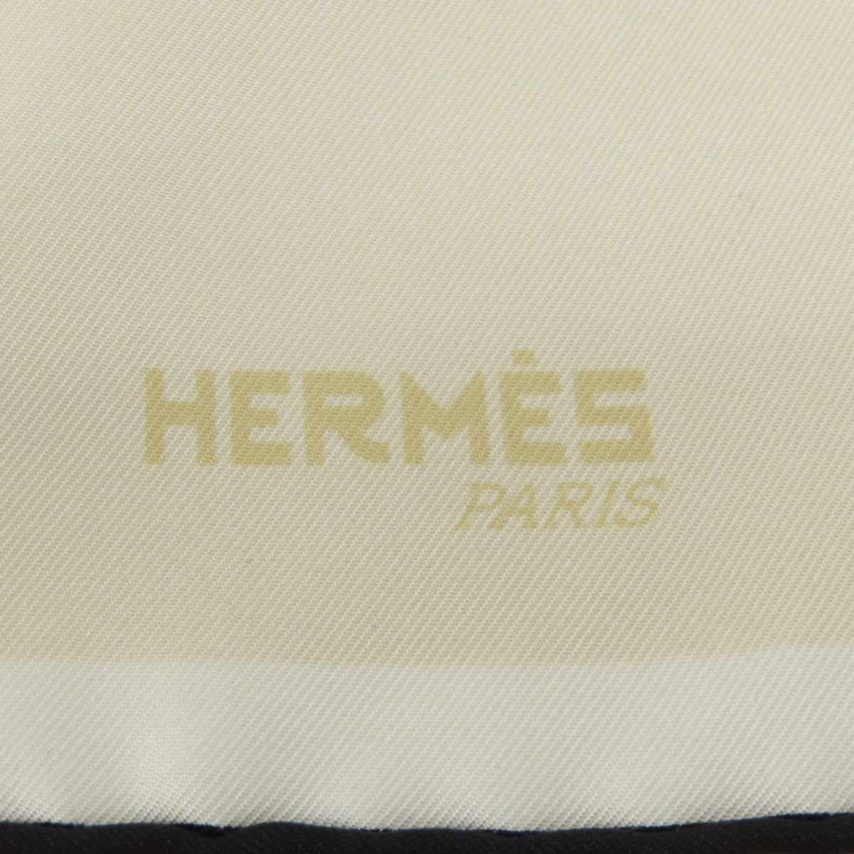 HERMES scarf silk white Carre90 logo Women Used