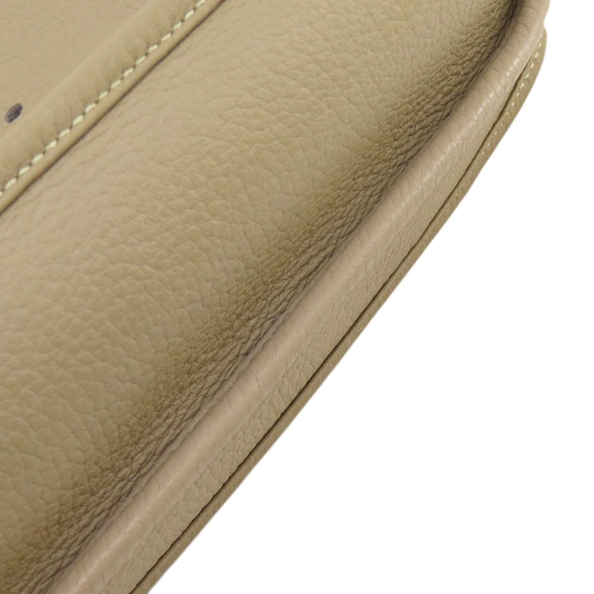 HERMES Shoulder Bag Taurillon Clemence Ocher Evelyn 3 SilverMetal Women Used