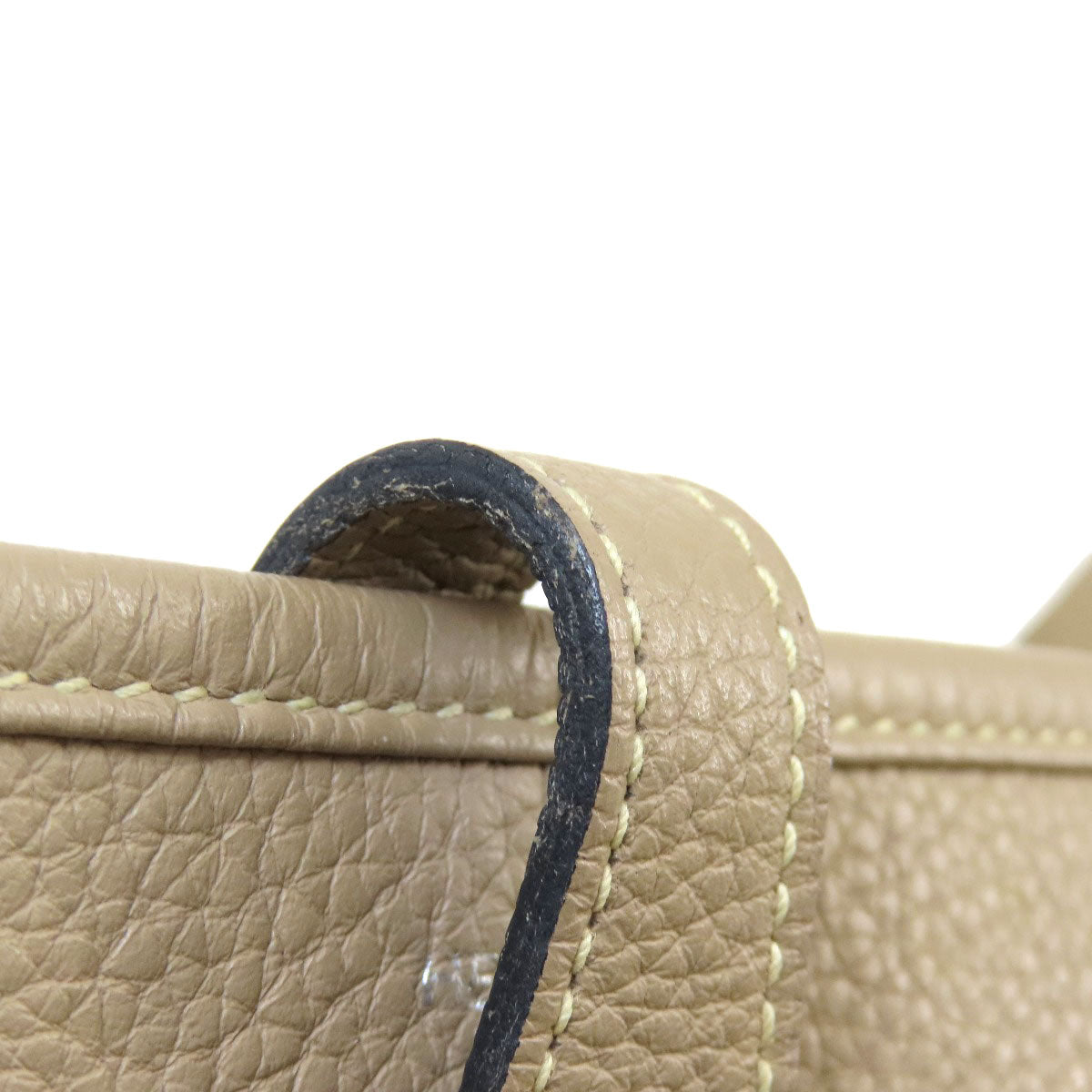 HERMES Shoulder Bag Taurillon Clemence Ocher Evelyn 3 SilverMetal Women Used