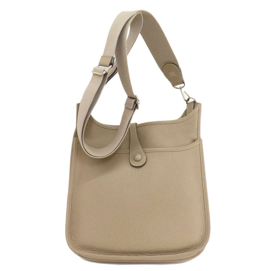 HERMES Shoulder Bag Taurillon Clemence Ocher Evelyn 3 SilverMetal Women Used