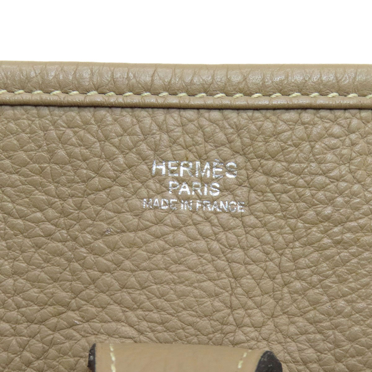 HERMES Shoulder Bag Taurillon Clemence Ocher Evelyn 3 SilverMetal Women Used