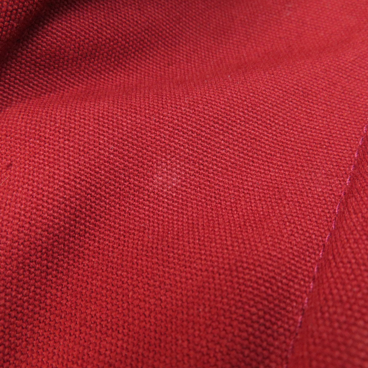 HERMES Handbag canvas Red