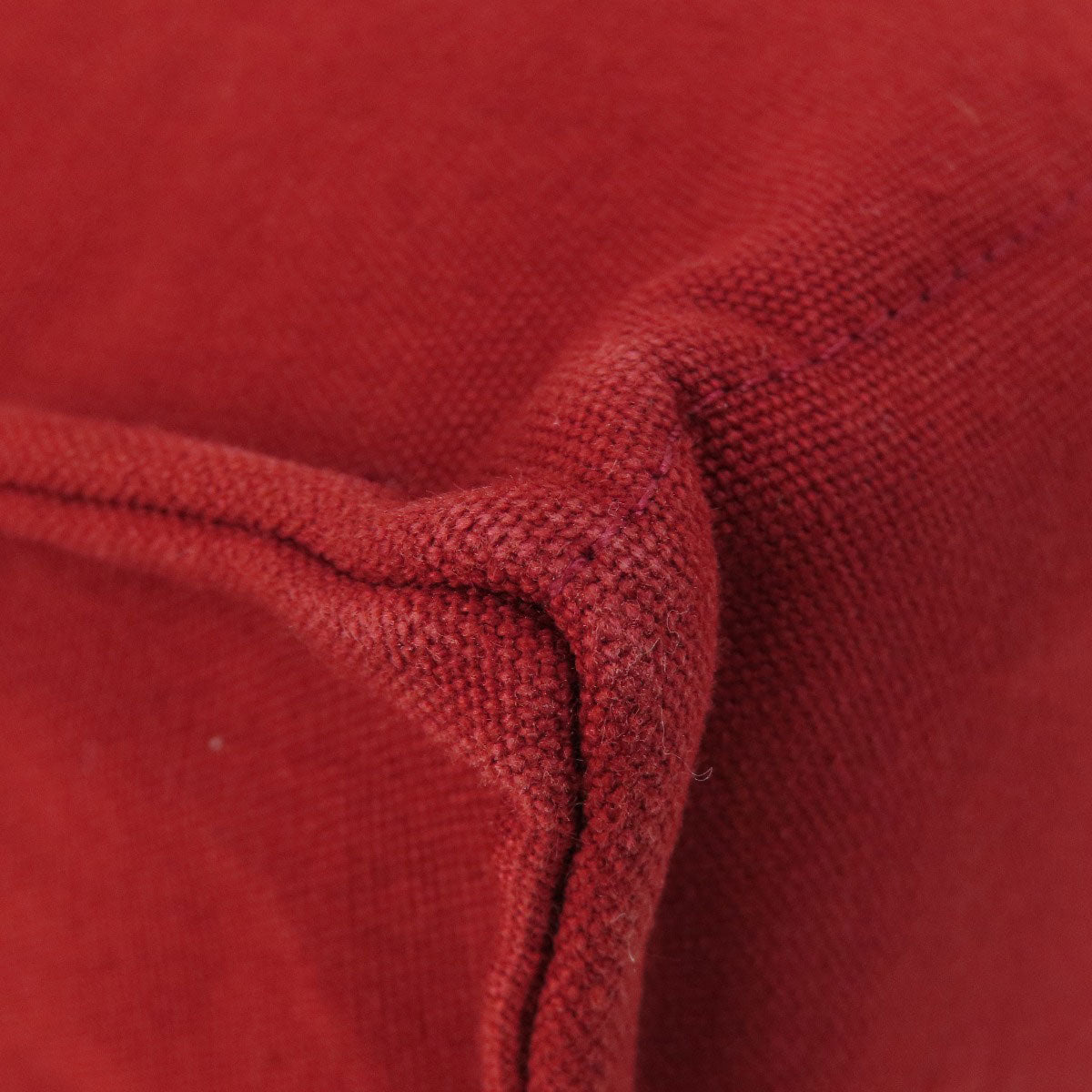 HERMES Handbag canvas Red