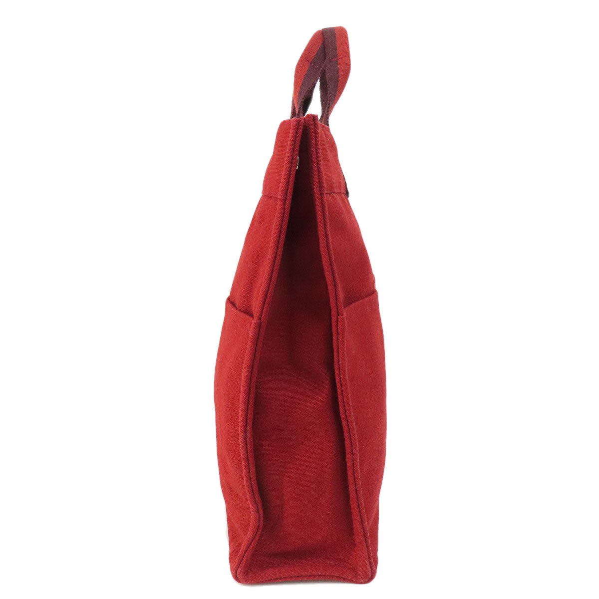 HERMES Handbag canvas Red