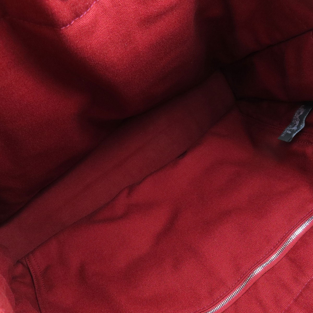 HERMES Handbag canvas Red
