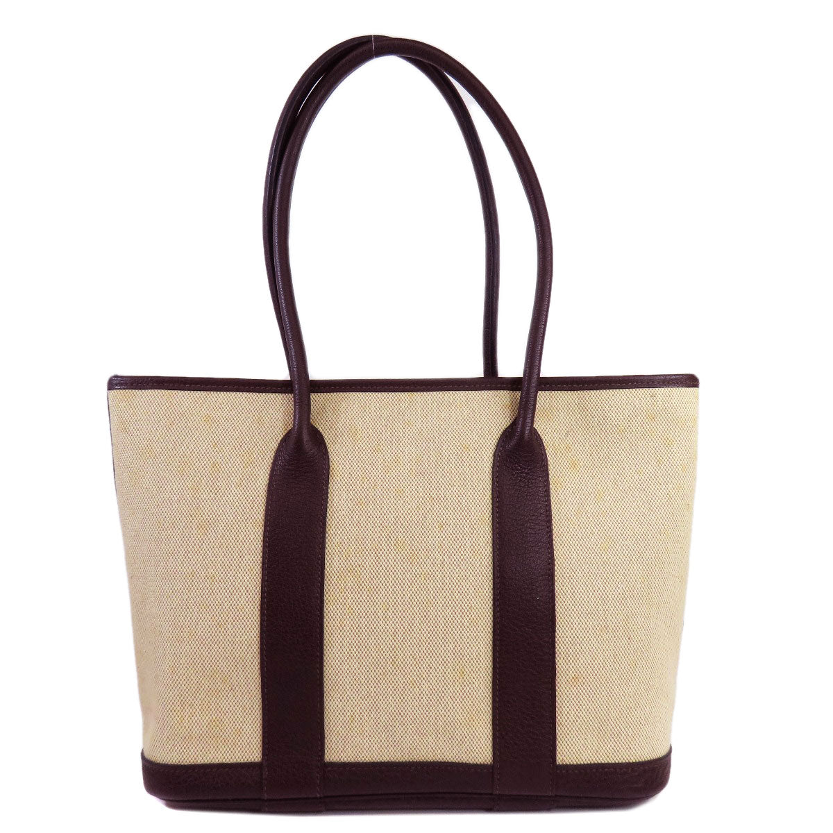 HERMES Tote Bag Tower ash beige Garden Zip PM SilverMetal Women Used