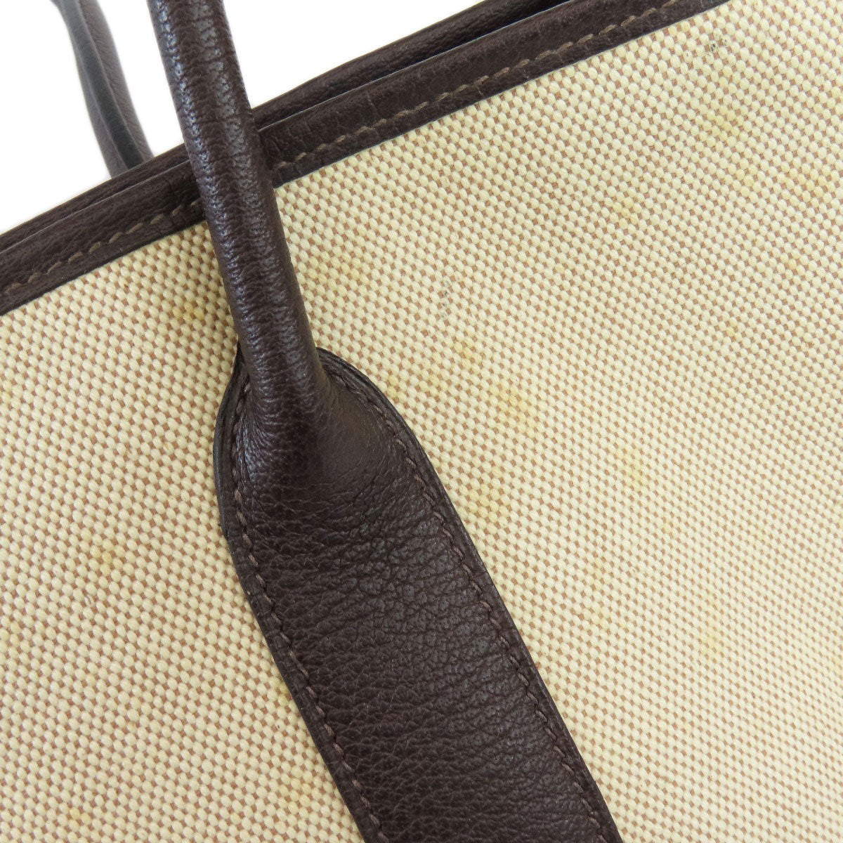 HERMES Tote Bag Tower ash beige Garden Zip PM SilverMetal Women Used