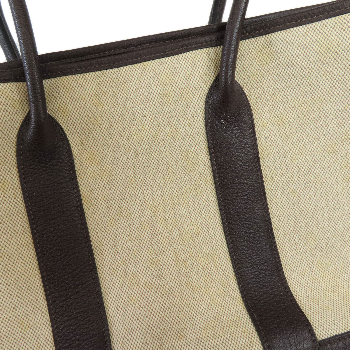 HERMES Tote Bag Tower ash beige Garden Zip PM SilverMetal Women Used