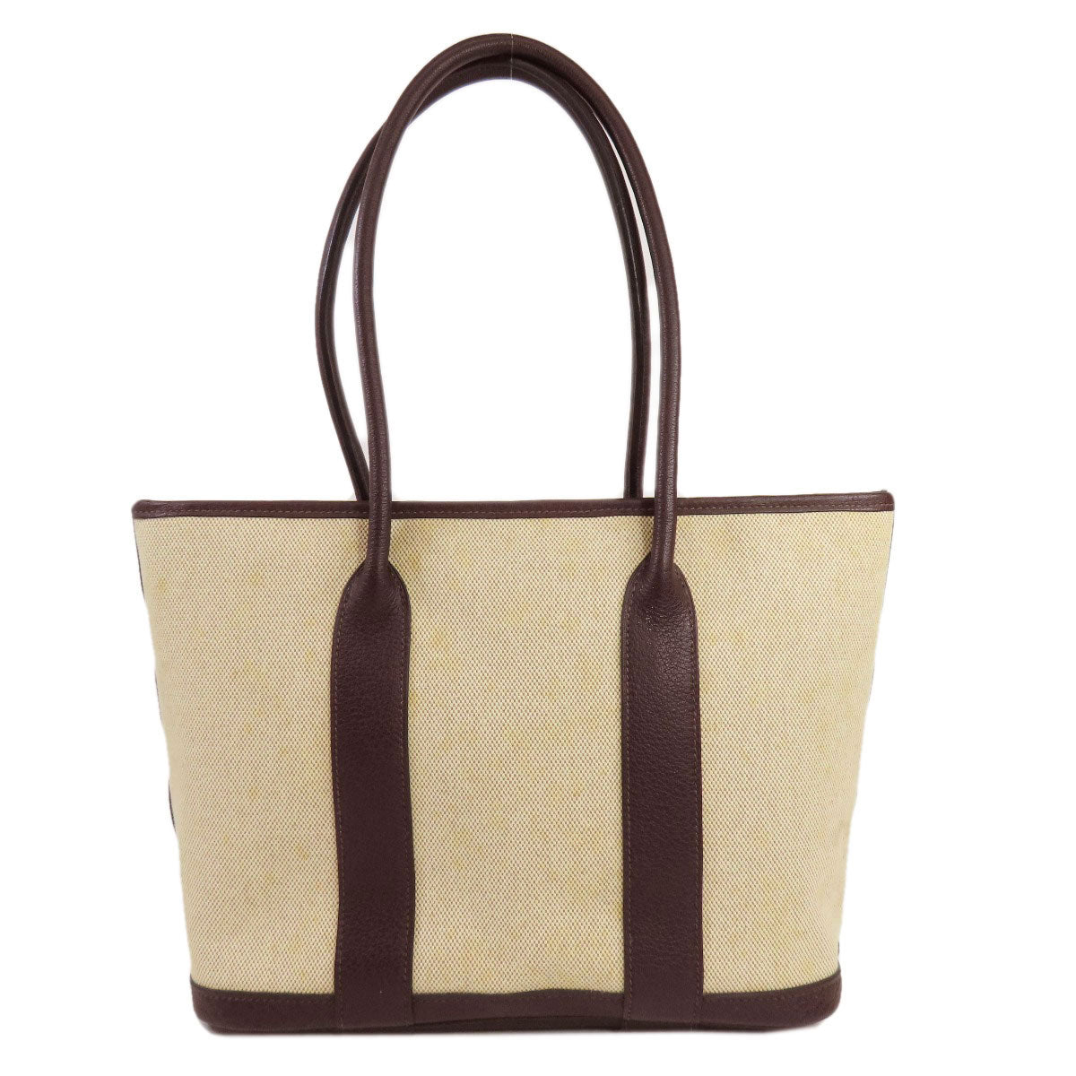 HERMES Tote Bag Tower ash beige Garden Zip PM SilverMetal Women Used