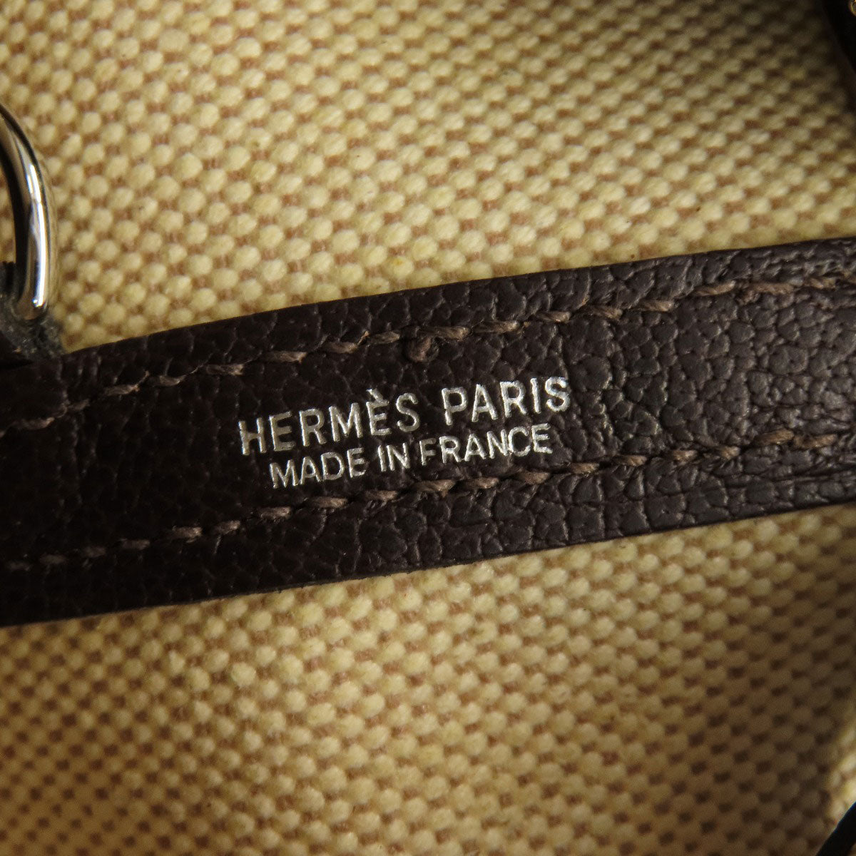 HERMES Tote Bag Tower ash beige Garden Zip PM SilverMetal Women Used