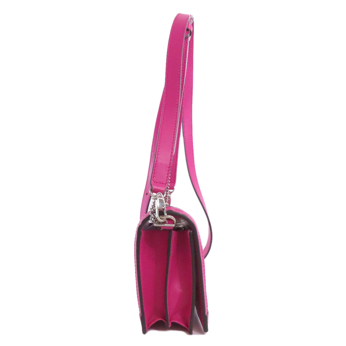 GUCCI Shoulder Bag 723777 Nylon pink GG Long Shoulder 2WAY Women Used
