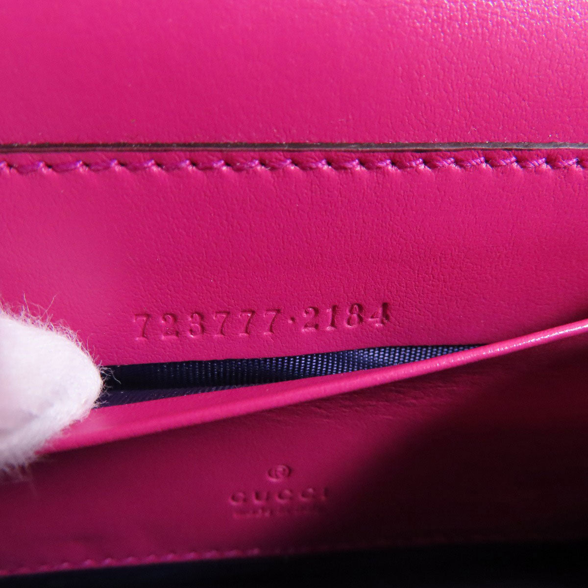 GUCCI Shoulder Bag 723777 Nylon pink GG Long Shoulder 2WAY Women Used
