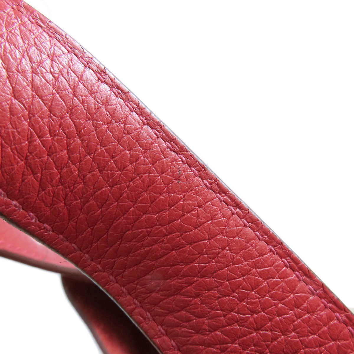 HERMES Handbag Taurillon Clemence Red Picotin Lock MM SilverMetal Women Used