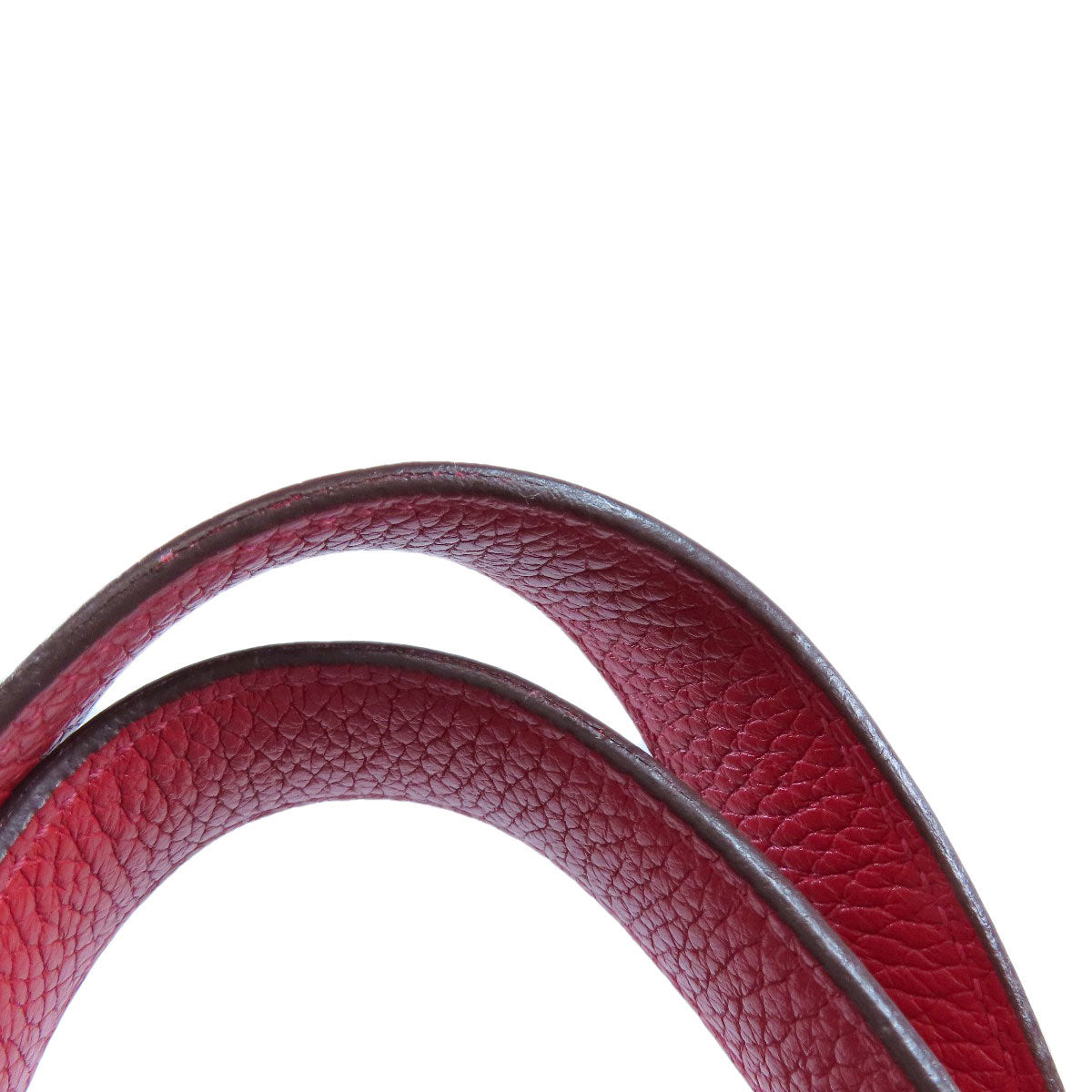 HERMES Handbag Taurillon Clemence Red Picotin Lock MM SilverMetal Women Used