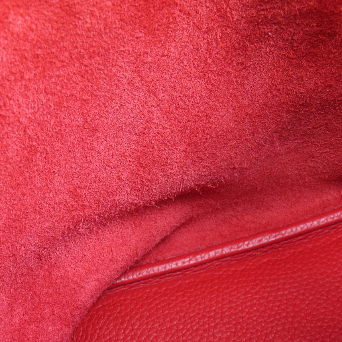 HERMES Handbag Taurillon Clemence Red Picotin Lock MM SilverMetal Women Used