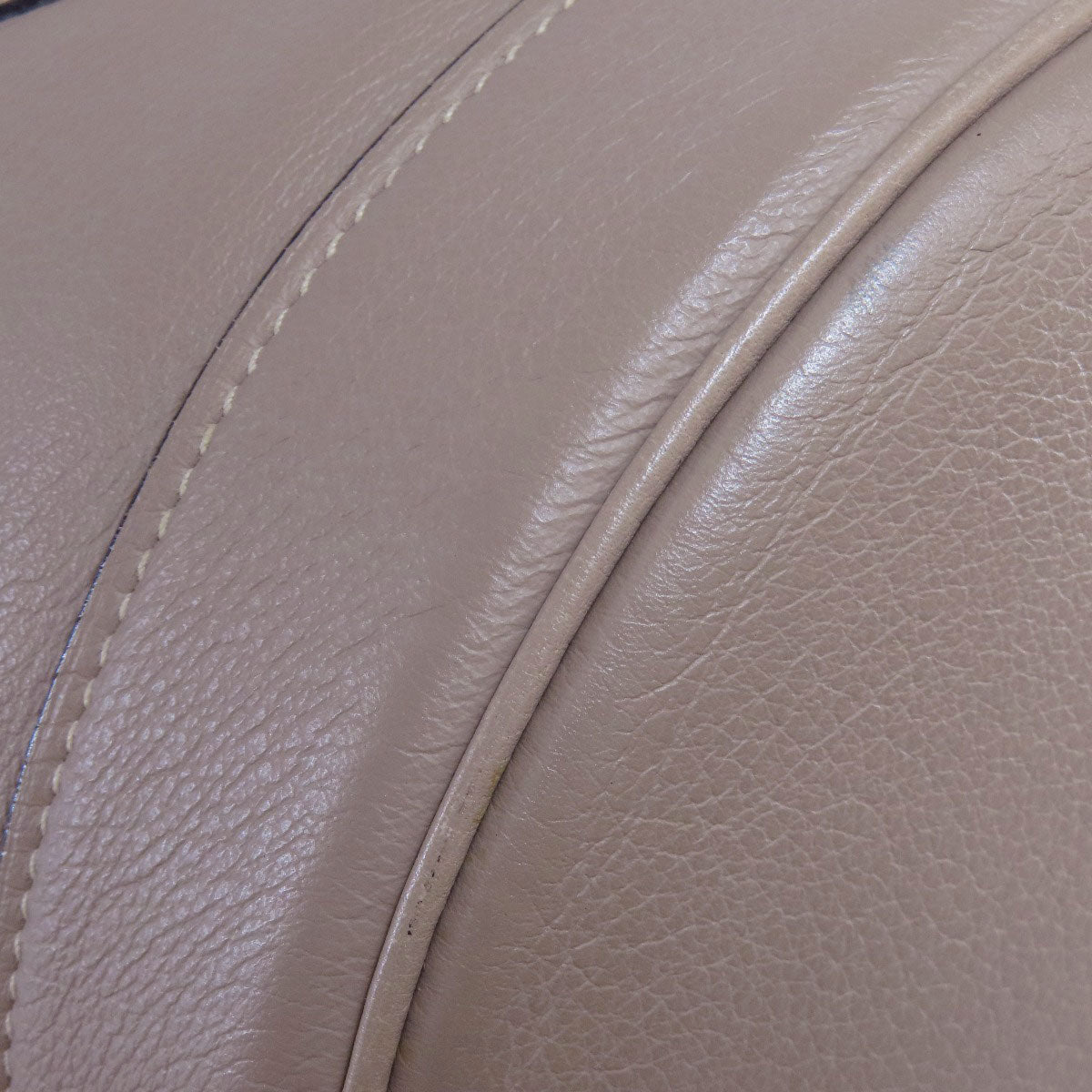 HERMES Tote Bag Calfskin gray Lunch one belt Women Used