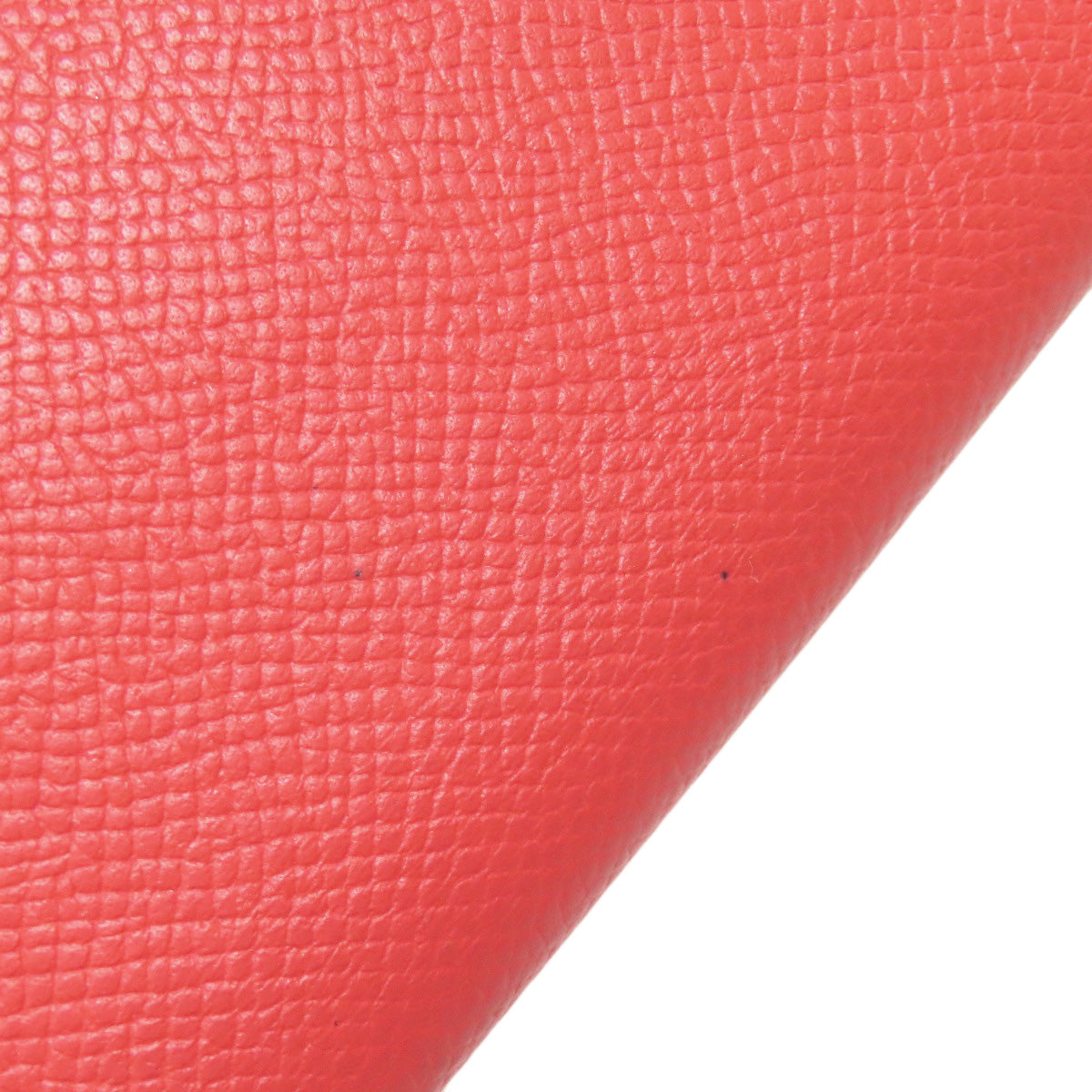 HERMES Long Wallet Purse Epsom Red Bearn Soufflet Gold Metal