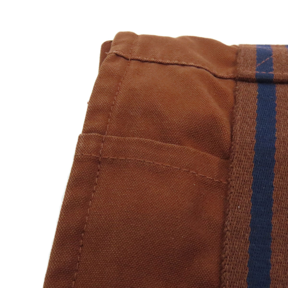 HERMES Shoulder Bag canvas Brown Sac Fourre Tout Bassus Women Used