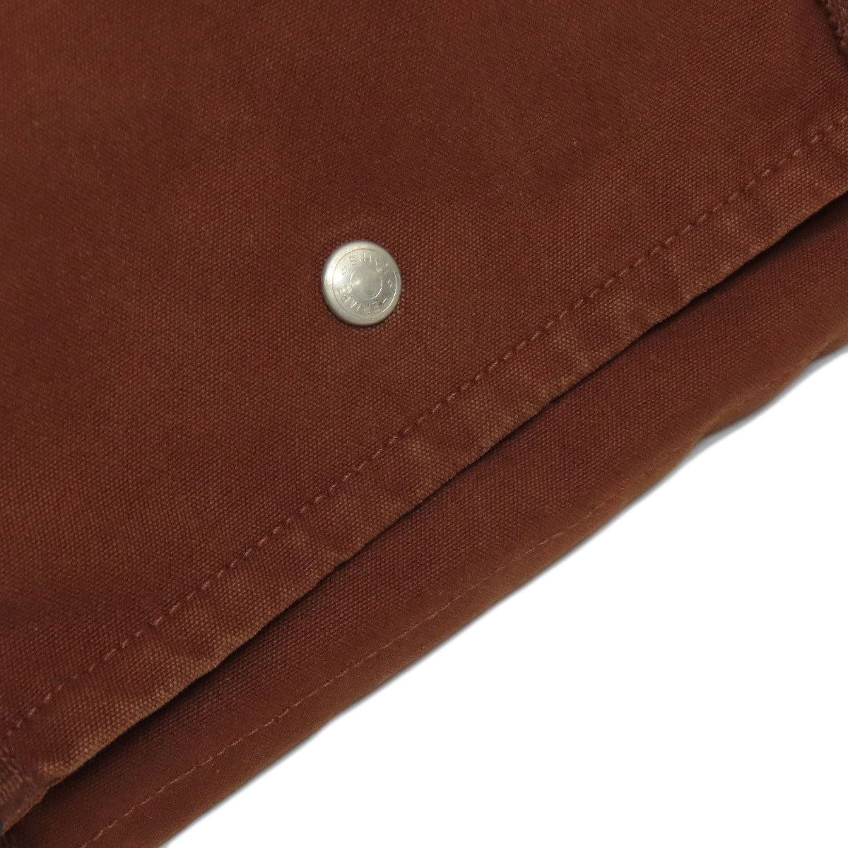 HERMES Shoulder Bag canvas Brown Sac Fourre Tout Bassus Women Used