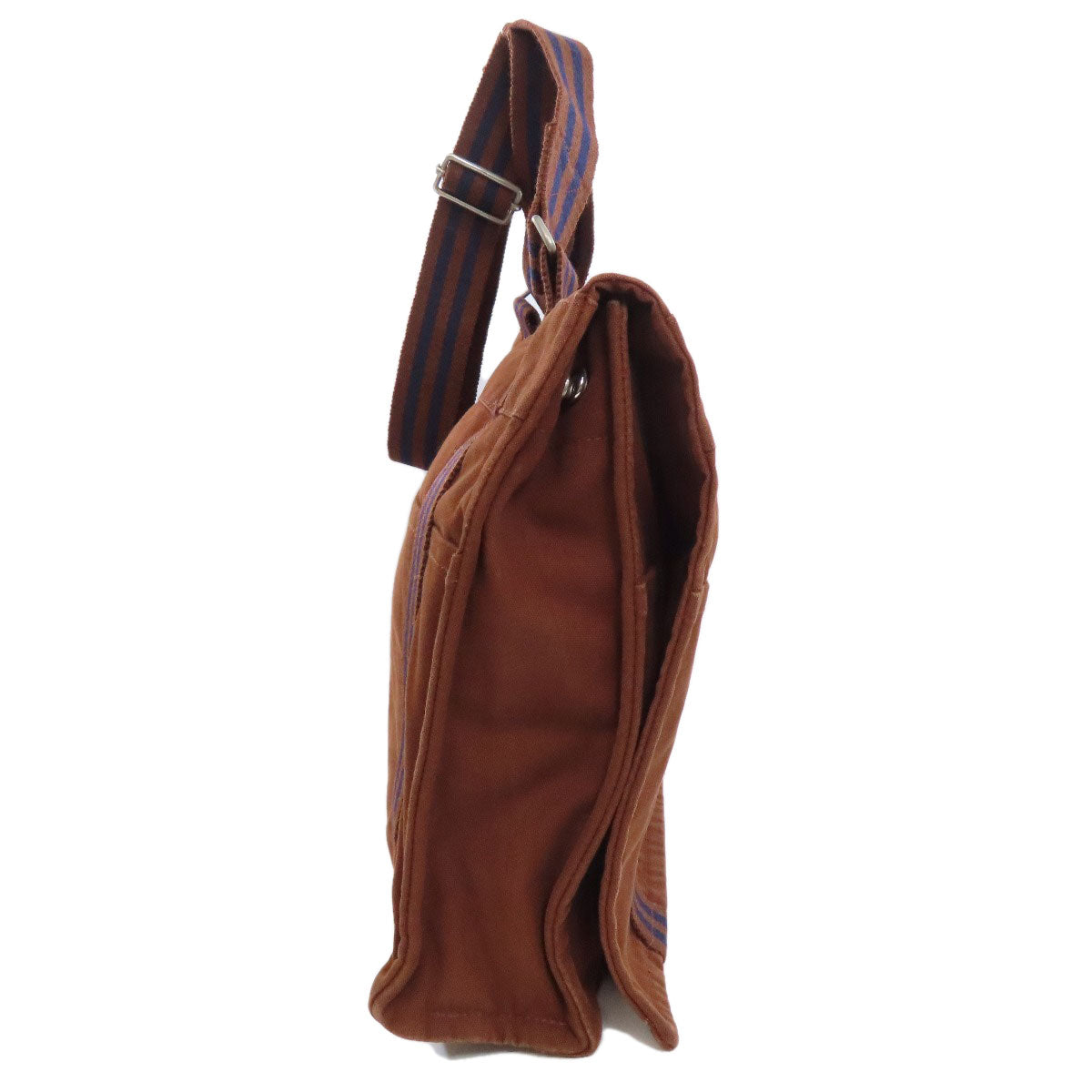 HERMES Shoulder Bag canvas Brown Sac Fourre Tout Bassus Women Used