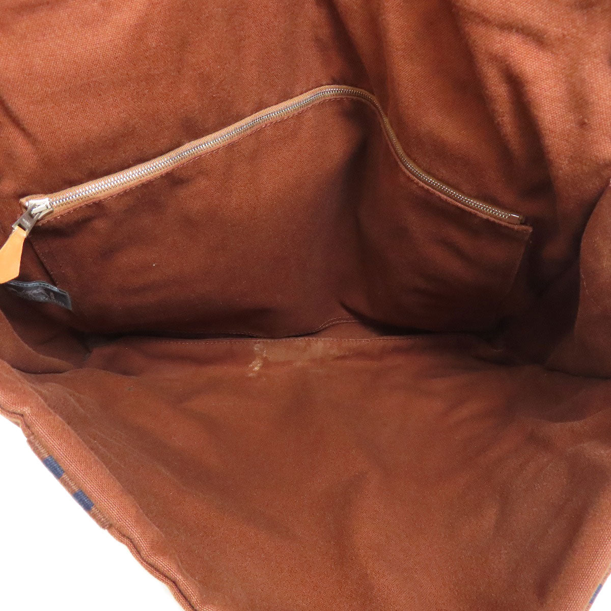 HERMES Shoulder Bag canvas Brown Sac Fourre Tout Bassus Women Used