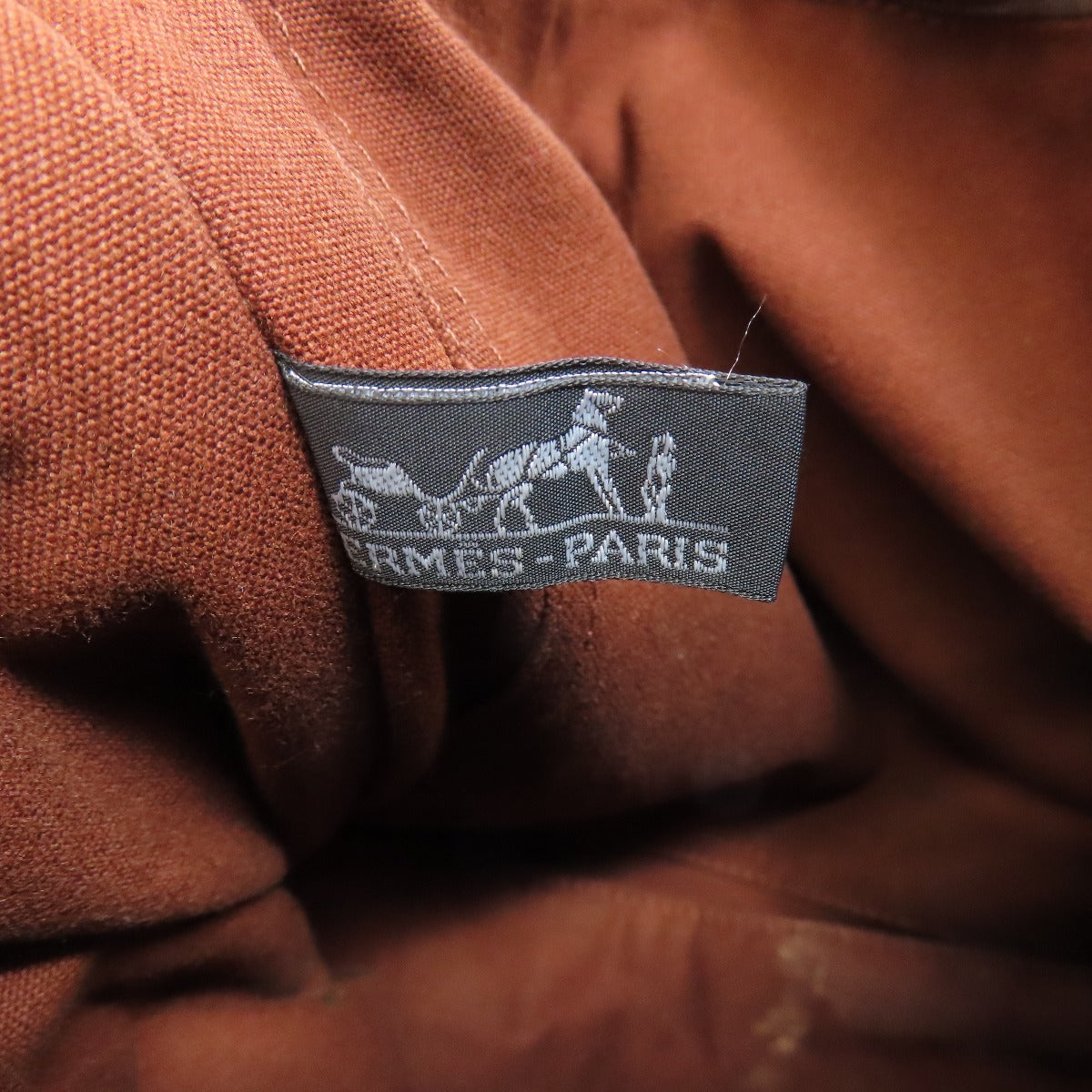 HERMES Shoulder Bag canvas Brown Sac Fourre Tout Bassus Women Used