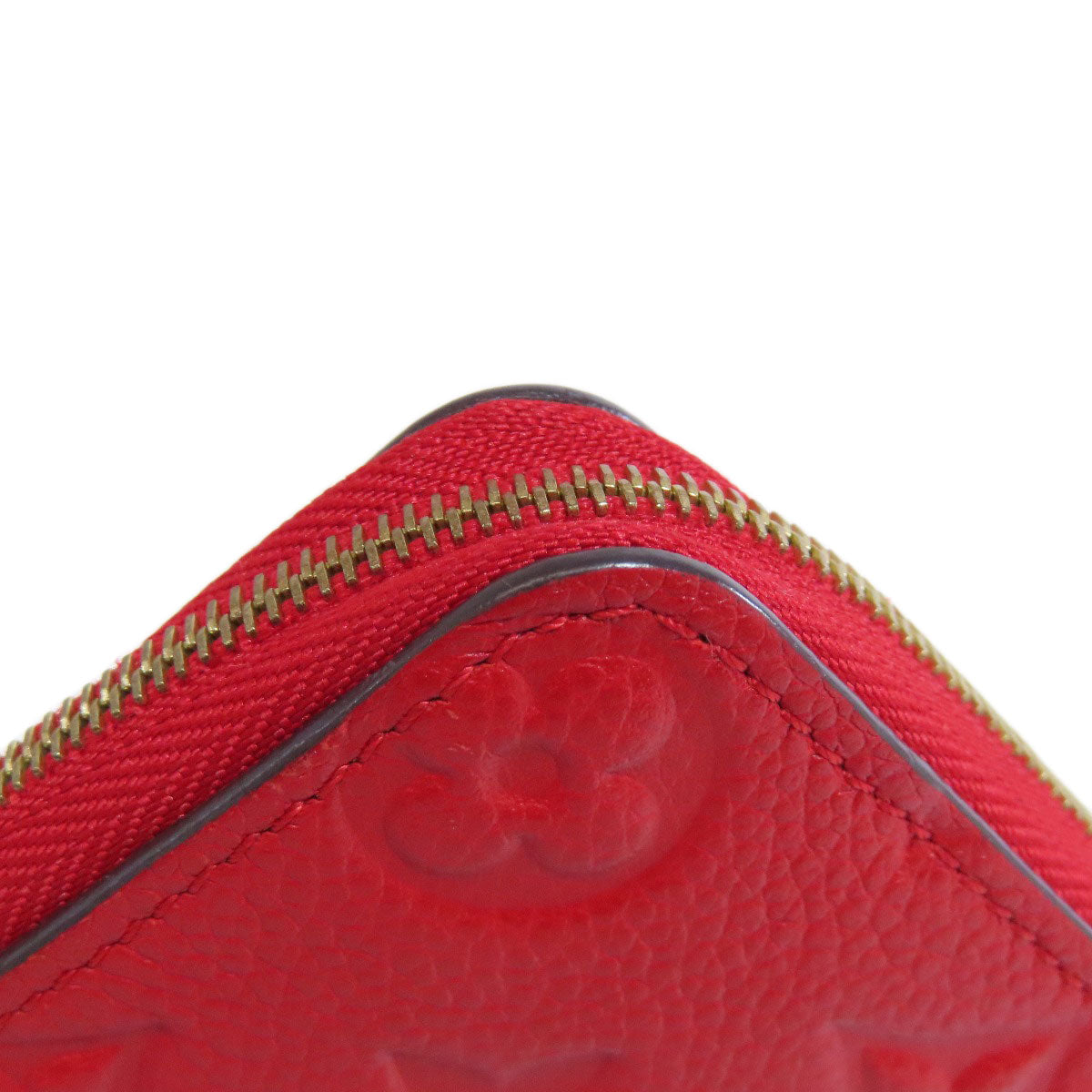 LOUIS VUITTON Coin case M60740 Ann Platt Red Zippy coin purse Women Used